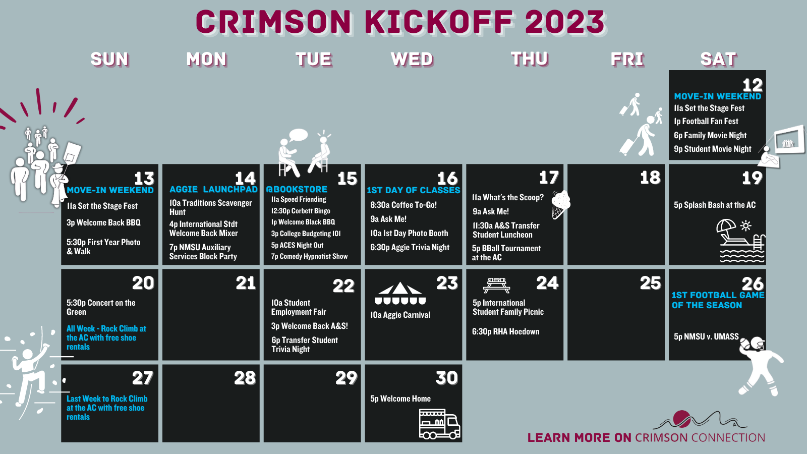 Crimson Kickoff Calendar